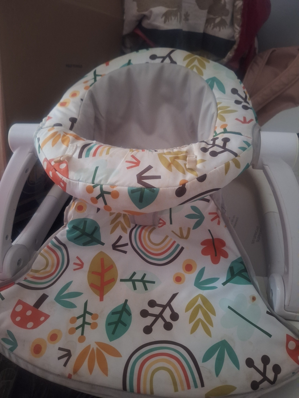 Kids Floral & Rainbow Pattern Highchair Cover - Multi